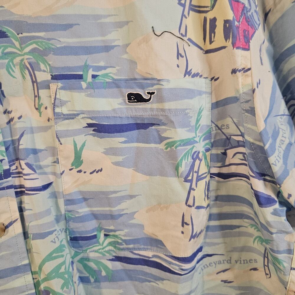 Vineyard Vines x Target Men’s XL Island Theme Button Front Shirt - Picture 2 of 6